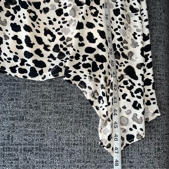 Lane Bryant Sleeveless Leopard Print Dress Asymmetrical Hem No Belt Size 18/20 - Picture 10 of 13